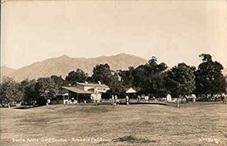 Santa Anita Golf Course Arcadia California Original Real Photo Postcard (RPPC)