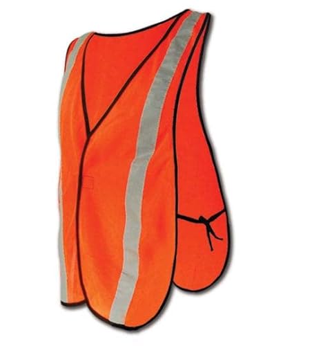 Magid Crv2430 Polyester Non Ansi Compliant High Visibility Reflective Safety Vest, One Size Fits All, Orange #TOP23