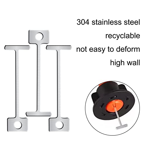 200 Pcs 1.5Mm 1/16" Replacement Steel Needles For Flooring Wall Tile Leveling System, Leveler Replaceable Pin Reusable Spare Steel Pin Tiling Construction Tools For Builing Walls & Floors #TOP5