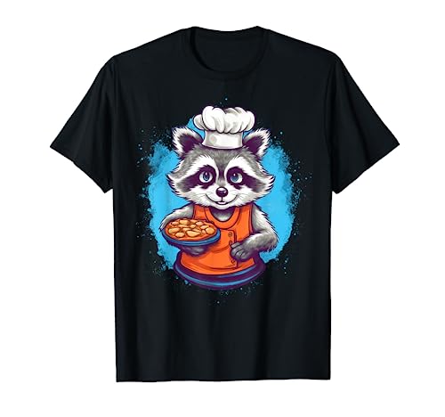 Cocinar Raccoon Restaurant cocinero en Raccoon chef Camiseta