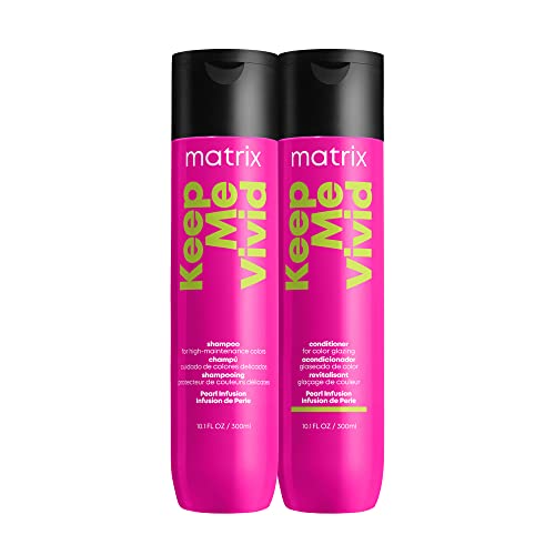 Matrix Keep Me Vivid Shampoo & Conditioner | Prolongs Color Vibrancy, Prevents Fading, & Enhances Shine | Sulfate-Free | For Color Treated Hair | Packaging May Vary | 10.1 Fl. Oz #TOP1