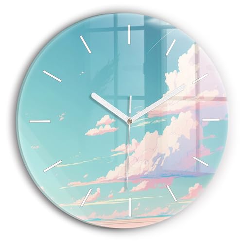 Horloge en verre de qualite superieure Wallfluent moderne
