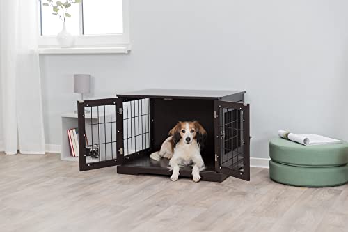 TRIXIE 29.5" Indoor Dog Crate, Wooden Crate Table for Dogs Up to 25 lb, Small Dog Kennel, Perfect in Any Room, Brown - Image 3