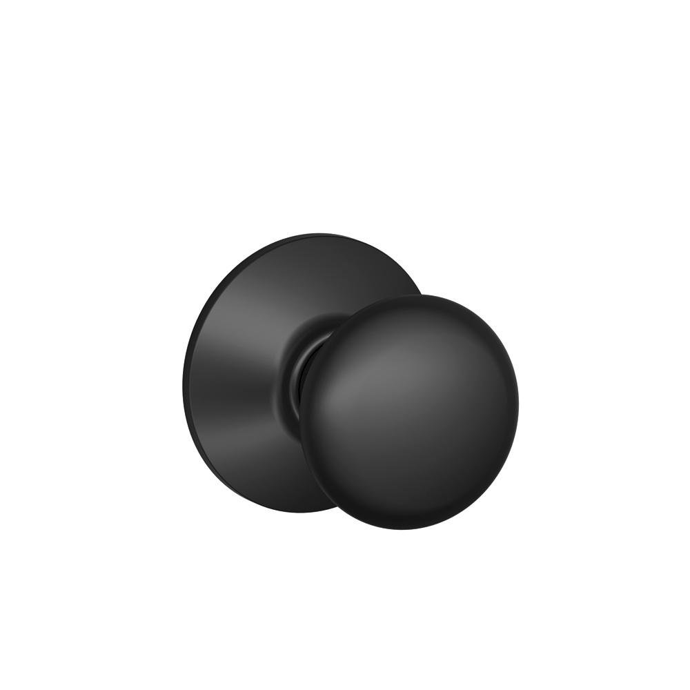 Bouton de porte Schlage Bowery noir mat finition architecturale