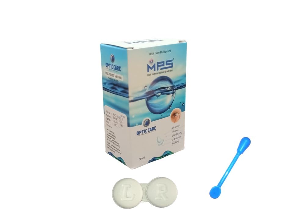 WHITE MD SPARKLE 2 PAIR MONTHLY CRAZY CONTACT LENS/HORROR LENS WITH CASE, LENS HOLDER AND 50 ML SOLUTION (PACK OF 2 PAIR)