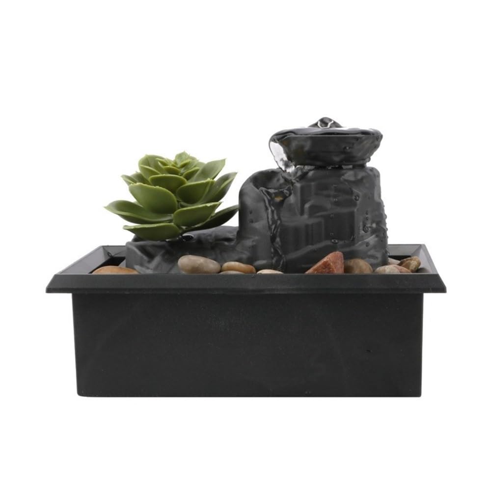 table top fountains indoor Creative Desktop Fountain - Feng Shui Mini Water Feature for Office & Home Decoration