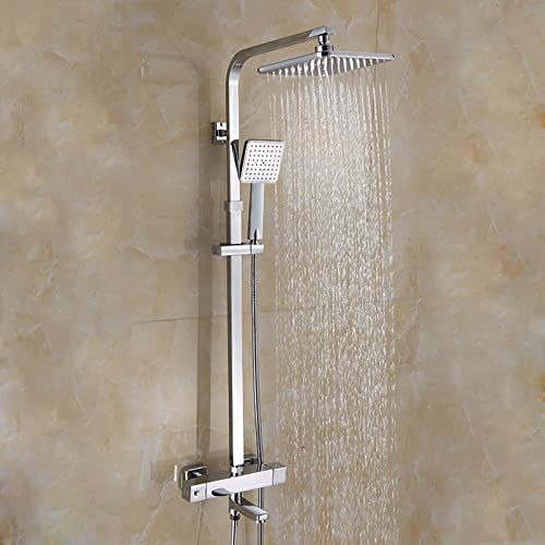 Système de douche thermostatique mural en laiton pour éliminer les variations de température d'eau