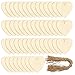 Produktbild THE TWIDDLERS 50 Holzherzen Scheiben mit Löchern, 10x10cm - Basteln, Hochzeitsdeko - Natürlich & Unbehandelt