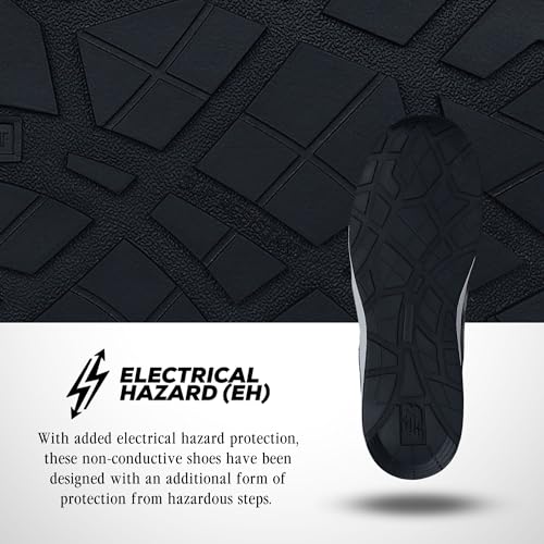 New Balance Women's Composite Toe Elite Lite EH Industrial Shoe, Magnet Whispy Blue, 7 Wide