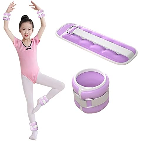 Ankle Weights, Ankle/Wrist Weights for Women, Kids, 2 x 0.3KG/0.5KG Hand Leg Weight for Kids Sandbags, For Child Gymnastics, Dancing, Aerobics Exercise (Size:single0.3KG,Color:Purple) Cover
