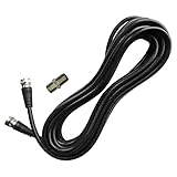 Chaowei Coaxial TV Antenna Extension Cable with Coaxial Coupler to Extend Your Indoor Antenna-15 feet