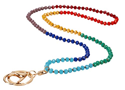 SPUNKYsoul Pretty Colored Lanyard with Beads for Women (Multi Color)