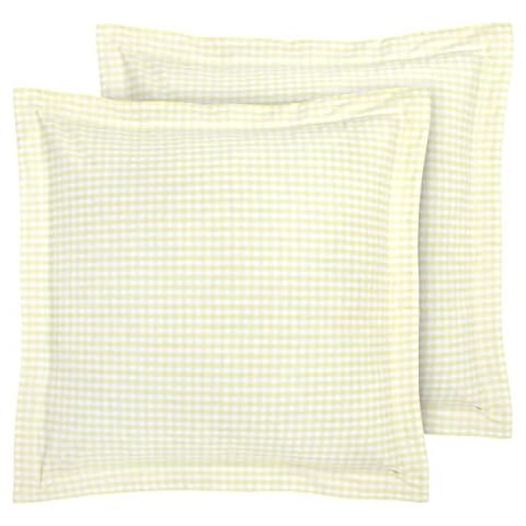 Laura Ashley Home - Juego de Fundas Euro, Amarillo Hedy Cover
