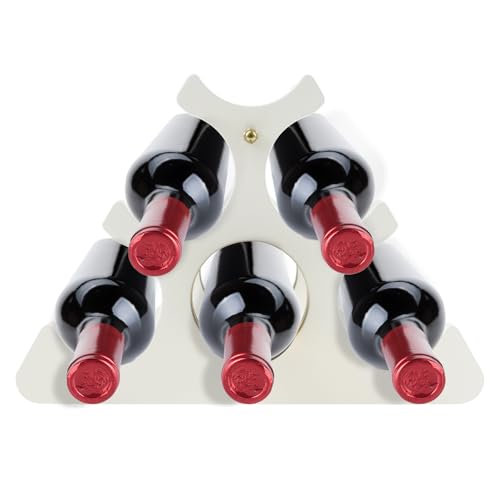 Soporte de madera para 6 botellas de vino de mesa miniatura 1