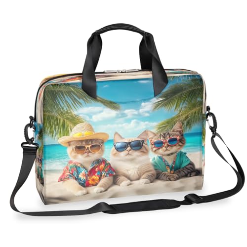 Sac ordinateur 16 pouces motif chat pour travailler dans la joie