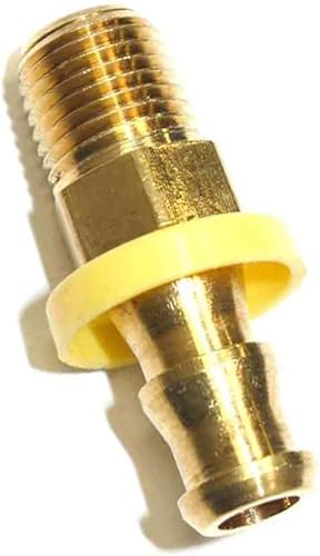 Miniatura 2 de LEFITPA Replacement 38 Inch Push-Lock Barb x 14 Inch Male NPT End Easy Lock Brass Hose Fittings for Interstate Pneumatics FL146