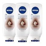 NIVEA Cocoa Butter In-Shower Body Lotion - Non-Sticky For Dry to Very Dry Skin - 13.5 oz. Bottle (Pack of 3)