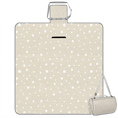 Bardic Cobertor de piquenique tapete de praia com pontos salpicados, suporte impermeável dobrável po