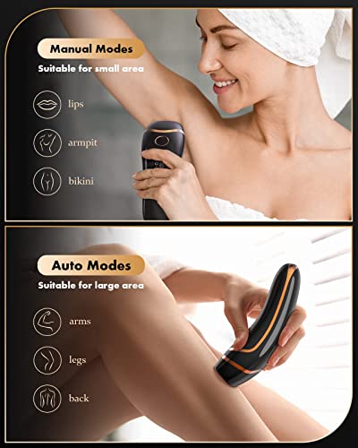 Laser Hair Removal for Women Men, Permanent IPL Hair Removal Device, Whole body Hair Remover As Fast As 15 Minutes, 999,900 Flashes