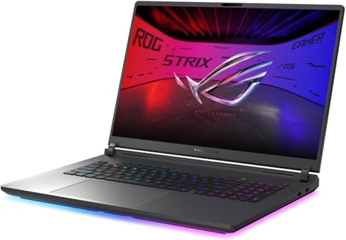 Image of ASUS ROG Strix G18 Gaming Laptop (2025), NVIDIA RTX 5080 16GB GDDR7, Intel Ultra 9 275HX, 2.5K 240Hz Premium Rog Nebula Display, WiFi 7, 64 GB DDR5 RAM, 4 TB SSD, Win 11 Pro, Office24 & GizPro Dock