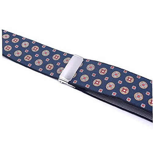 Mode Bretels Voor Mannen Side Clip Stijl 3.5Cm Breed Zware Grote Lange Verstelbare Elastische Hip-Clip Broek Braces Geschenken - Afbeelding 3