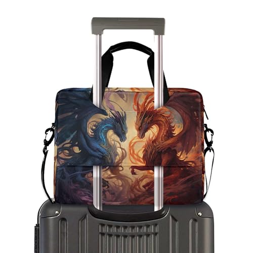 Maletín portátil con estampado Magic Dragons para laptop 13-15.6 pulg miniatura 3