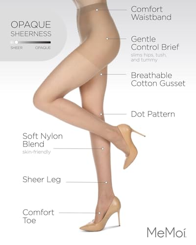 MeMoi Glam Dotted Inlay Soft Sheer Tights3