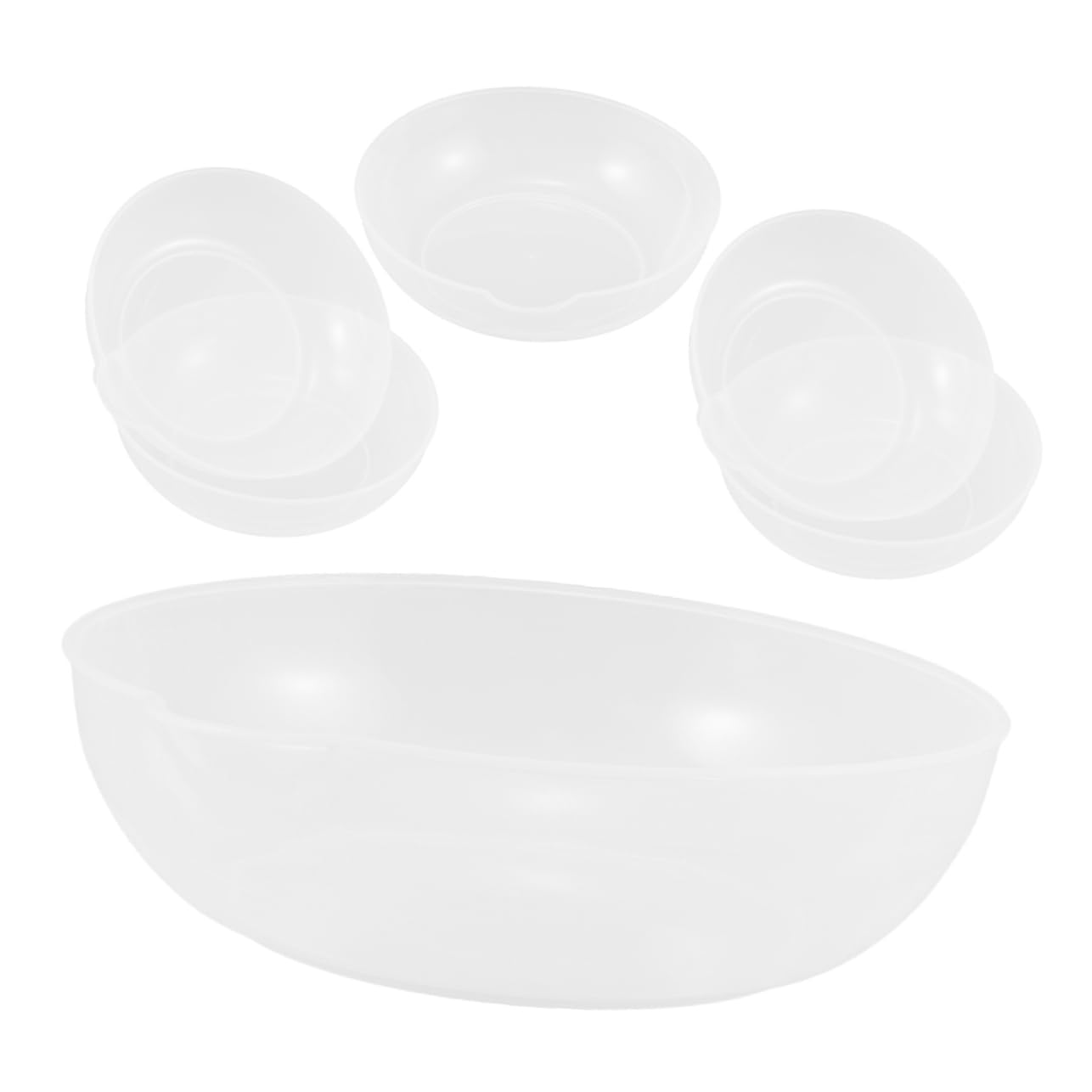 STOBAZA Kitchen Weighing Pan Set Pcs Plastic Electronic Scale Trays for Jewelry Scale Storage Tray Salad Bowl