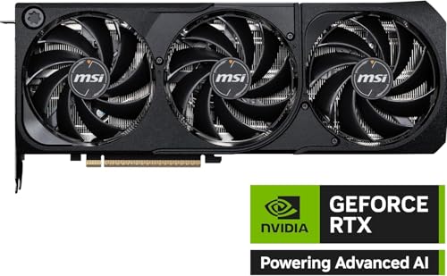 Image of msi Gaming RTX 5080 16G Ventus 3X OC Black Graphics Card (16GB GDDR7, 256-bit, Extreme Clock 2640 MHz, DisplayPort x 3 2.1a, HDMI 2.1b, NVIDIA Blackwell Architecture)