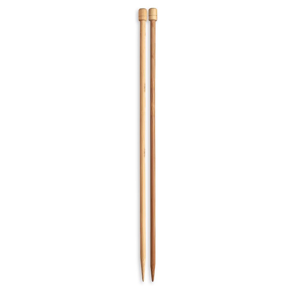 Pony Single Ended Bamboo Knitting Pins, Multi-Colour, 6.5mm