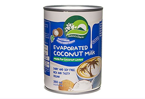 Image of Natures Charm Evaporated Coconut Milk, 360 ml, Pack of 24
