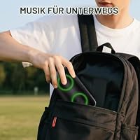 Bluetooth Lautsprecher mit Licht, 2026 Neues Musikbox Tragbarer Bluetooth Box mit 20W Spitze, 52mm Durchmesser Dual Lautsprecher, Tiefer Bass, RGB Lichter, IPX7 Outdoor Speaker für Reisen/Party/Strand – Ansicht 8