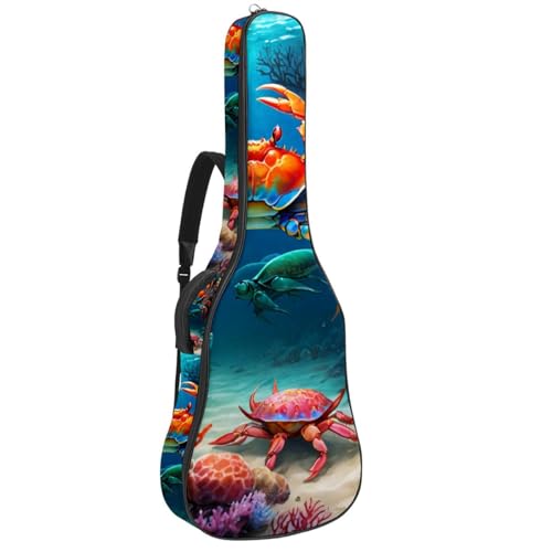 Housse de guitare acoustique 41 pouces imperméable avec poches de rangement