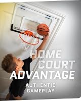 SKLZ Pro Mini Basketball Hoop - 18" x 12" Clear, Shatterproof Backboard, Breakaway Rim, Heavy Duty Net, & 5" Ball - Easy Mount Padded, Slide-On Over-Door Mounts - Suitable for Office, Dorm, Bedroom — image 2