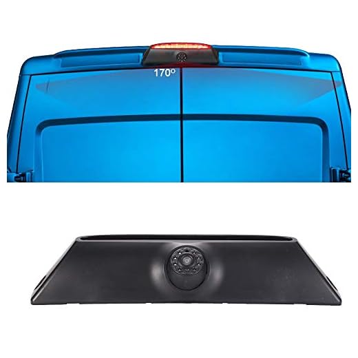Kalakus Tercer Techo del Automóv Cámara de Luz de Freno Vista Posterior Cámara de Respaldo para Fiat Iveco Daily 4 Gen 2011 – 2014