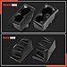 A-Premium Car Door Cup Holder Insert Compatible with Ram 1500 2019-2025, Door Panel Left and Right Side, Black, Replace# 5YK46TX7AC, 5YK47TX7AC, Pack of 2