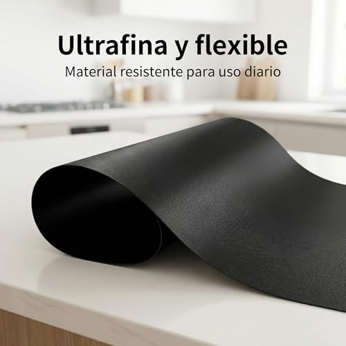 Miniatura 6 de Bayon Protector Placa De Inducción Pack 2 Alfombrilla Protectora Para Inducción 61x53 Cm, Recortable Y Reutilizable, Protege La Encimera Al Cocinar Cubre Vitrocerámica