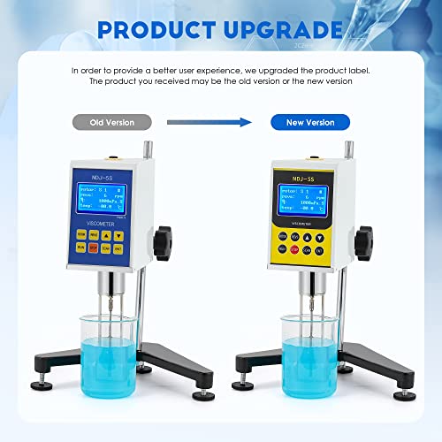 Cgoldenwall Ndj-5S Rotary Visometer Digital Rotational Viscosity Meter Lab Viscometers 110-240V 10-100,000Mpa.s Accuracy:±3.0% (Old Or New Panel) #TOP2