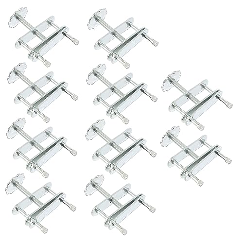 MUSISALY 10pcs Waterproof Clip Control Clip Reusable Coil Spring Tube Clips Stainless Hose Clamps 1/4 Tubing Clamp Adjustable Tone Clamp Compressor Hose Screw Clamp Silver Galvanized Iron