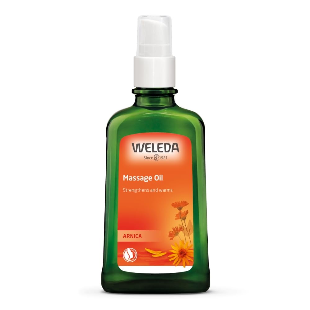 Weleda Arnica Massage Oil, Recommended by Physios, Protects Against Cramps, Muscle Tension & Soreness, Sports Recovery, Vegan, 100ml