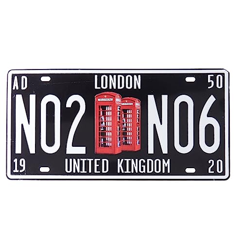 Image of London Telephone Booth Vintage Retro Metal Signs - License Wall Plate, Decorative Car Tag for Cafe, Restaurant, Shop, Home, Hotel, Club, Office, Living Area - Design Plaque
