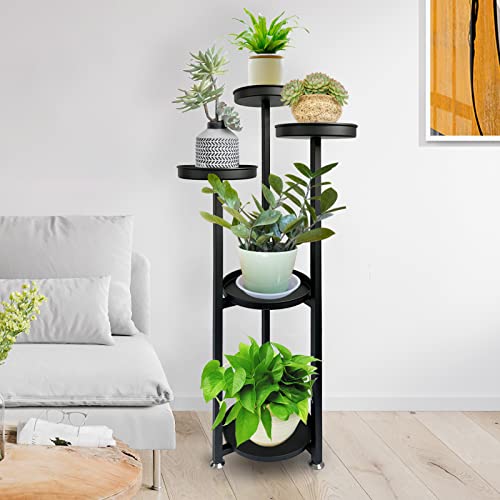 Plant Stand Indoor,Metal Outdoor Shelf Tall For Small Plants,39 Inches In Height,Tiered Plant Holder Table Pot Stand For Living Room Corner Balcony Window Patio,Black（5 Tiers） #TOP6