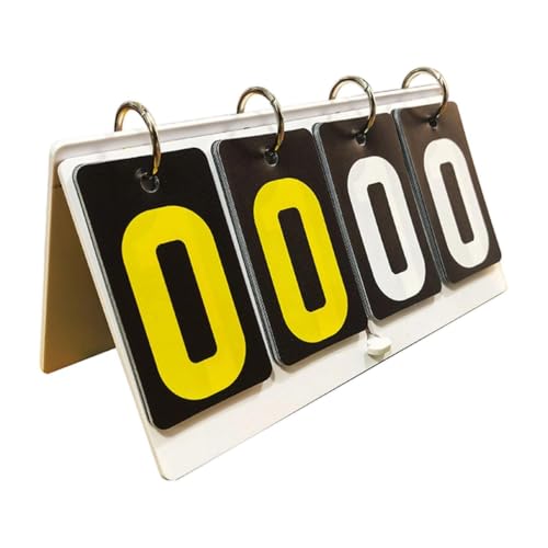 Marcador de mesa plegable con dígitos grandes para fútbol y sófbol