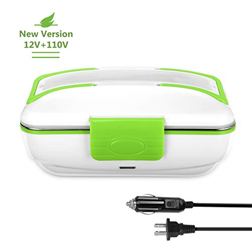 YOHOOLYO Electric Lunch Box for Car and Home 110V/12V Portable Food Warmer Food