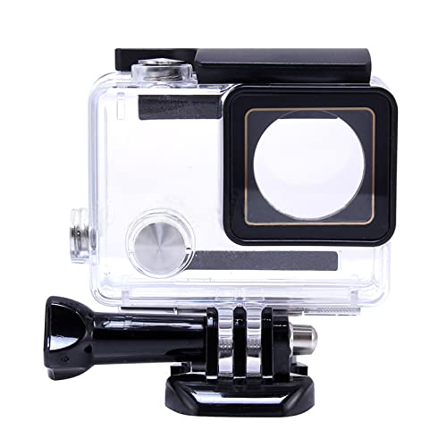 Schutzhülle wasserdichte Gehäuse mit Objektiv für Gopro Hero 3 + Hero 4 Action Kamera mit Befestigungsschrauben und Basis Schutz Unterwasser 45 m Schutzhülle