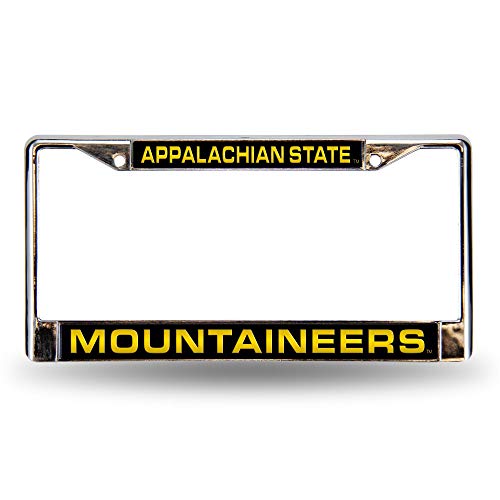 Ncaa Appalachian State Mountaineers Laser Cut Inlaid Standard Chrome License Plate Frame #TOP14