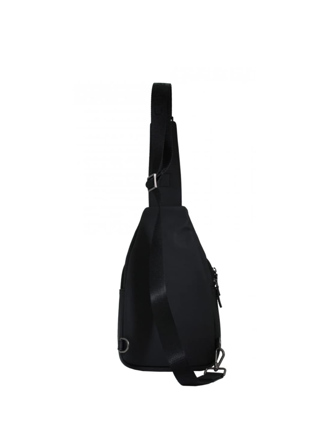 Chabrand Sac Body Homme New Touch Bis – Sac Bandoulière Croisé en Toile et Cuir – Sac Compact Élégant et Fonctionnel – Plusieurs Couleurs (Noir)