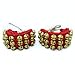 Sharvgun Ghungroo Kathak (16 No Ghungroo) (3) Three big shows Ghungroo bells row pair Handmade Indian classical dance Bharatnatyam props ghungroo anklet ghungroo bells Red