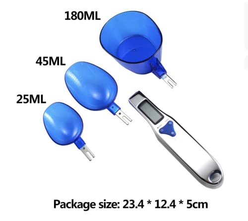 Digital Kitchen Measuring Spoon, Three Different Specifications Food Scale Spoon, Food Scales Digital Weight Grams And Oz, Weight From 0.1Grams To 500Grams Support Unit G/Oz/Gn/Ct(With 2Aaa Batteries) #TOP5