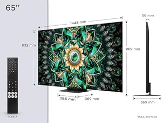 TCL 65Q7C QLED Mini LED Fernseher, 65 Zoll, 4K HDR Premium, Dolby Vision IQ & Atmos, Smart TV mit Google TV, Bang & Olufsen 6.2.2 Sound, 144Hz VRR, AMD FreeSync Premium Pro, HDMI 2.1, AirPlay 2